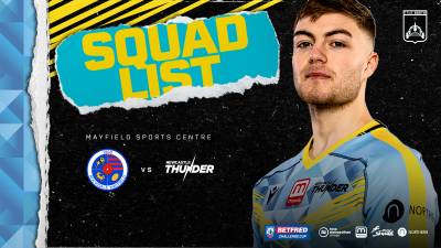 Newcastle Thunder confirm squad for Challenge Cup clash