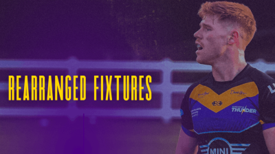 Thunder confirm rearranged fixtures and 1895 Cup Round 1